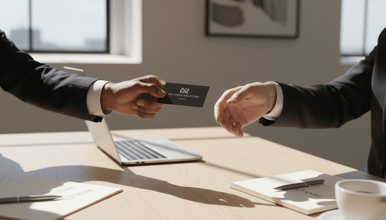 Business owners shaking hands over a commercial property deal in a bright office